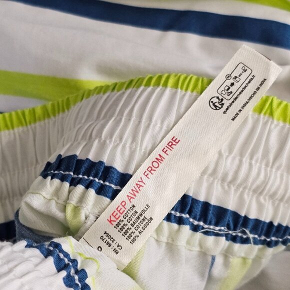 Anthropologie Boxy Bermuda Shorts Striped Tie Waist Cotton Beachy Size XS NWT - Picture 10 of 10